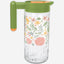 Herevin 1.46 Litre Premium Glass Water Jug with PP Green Lid, Transparent