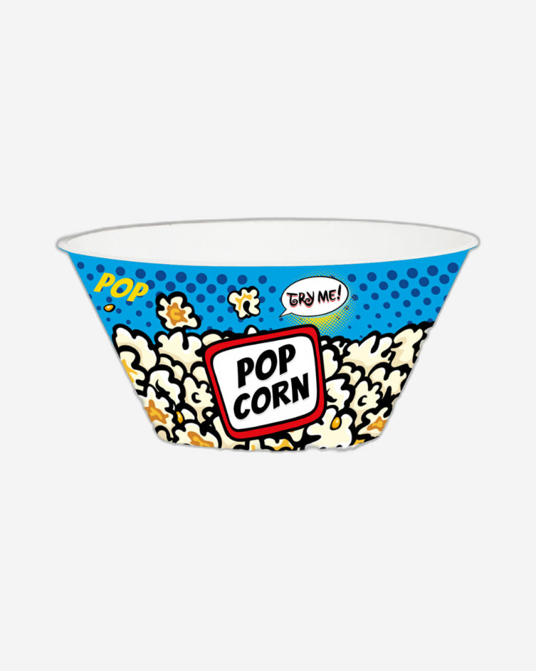 Herevin 750ml Blue Popcorn Printed Snack Bowl – BPA-Free Polypropylene (PP) Durable & Lightweight Bowl for Popcorn, Chips, Namkeen & Snacks