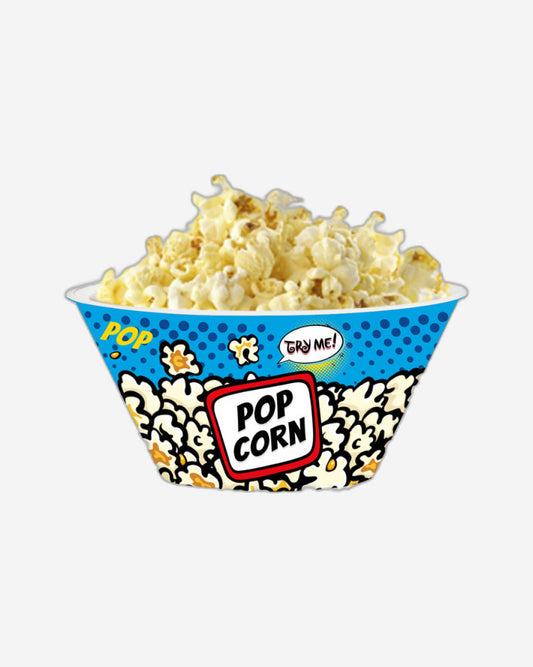 Herevin 750ml Blue Popcorn Printed Snack Bowl – BPA-Free Polypropylene (PP) Durable & Lightweight Bowl for Popcorn, Chips, Namkeen & Snacks