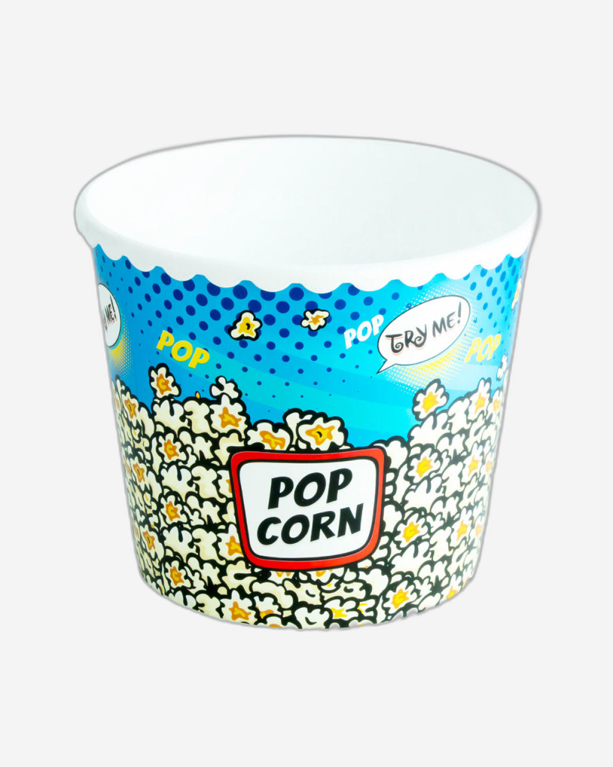 Herevin 2.3 Litre Large Popcorn and Chips Snack Bowl - BPA-Free Polypropylene (PP) Popcorn-Themed Reusable Serving Bowl