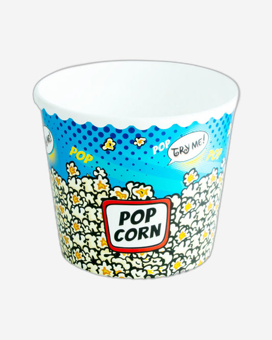 Herevin 2.3 Litre Large Popcorn and Chips Snack Bowl - BPA-Free Polypropylene (PP) Popcorn-Themed Reusable Serving Bowl