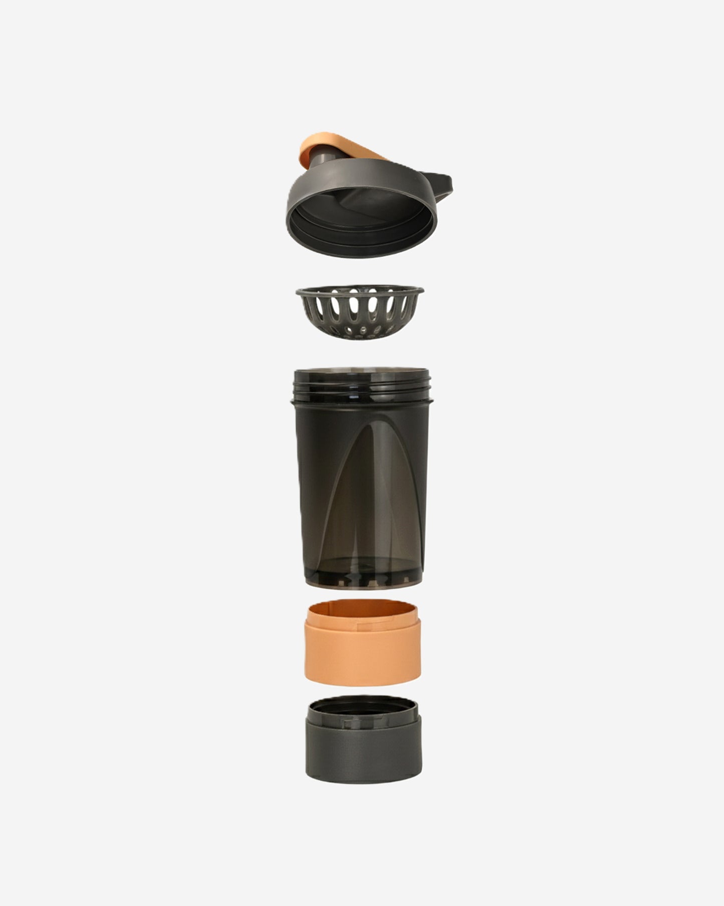 Herevin Polypropylene Gym Shaker Bottle with Storage 500ml