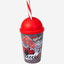 Herevin 340ml Speed Racer Printed Kids Tumbler with Straw - Multicolor BPA-Free PP Sipper Cup with Lid