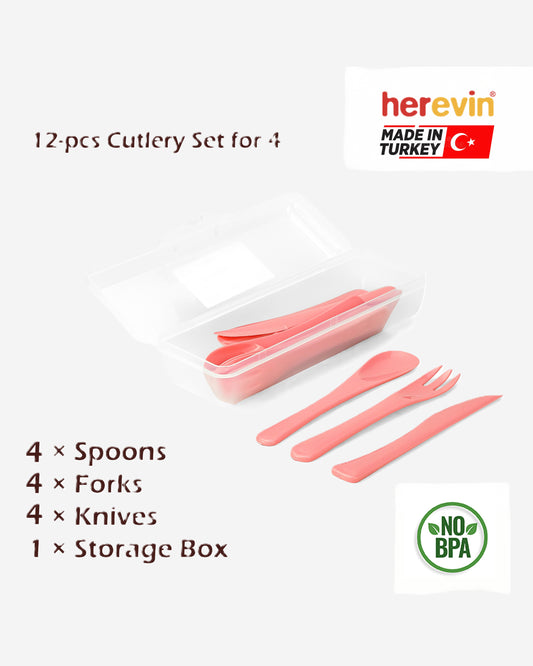 Herevin Polypropylene Cutlery Set 12Pc Boxed