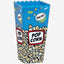 Herevin 1.3 Litre Blue Popcorn Box – Classic Striped BPA-Free Polypropylene (PP) Reusable Snack Tub for Popcorn, Chips, Nachos & Munchies