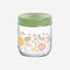 Herevin 425ml Glass Spice Jar with Decorative PP Green Lid Botanic, Transparent