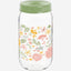 Herevin 1 Liter Glass Spice Jar with Decorative PP Green Lid Botanic, Transparent