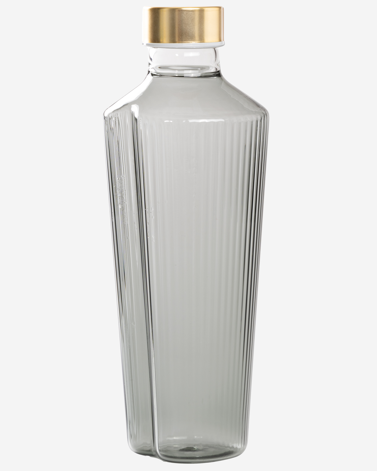 Zafferano Handy Bottle Clear Silver/Gold Cap