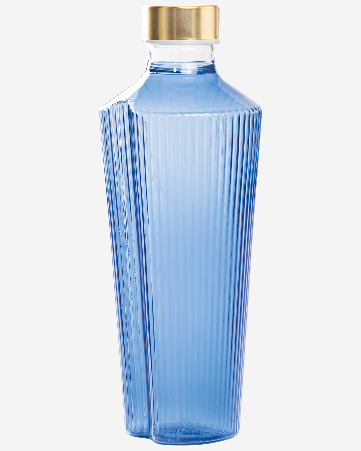 Zafferano Handy Bottle Clear Silver/Gold Cap