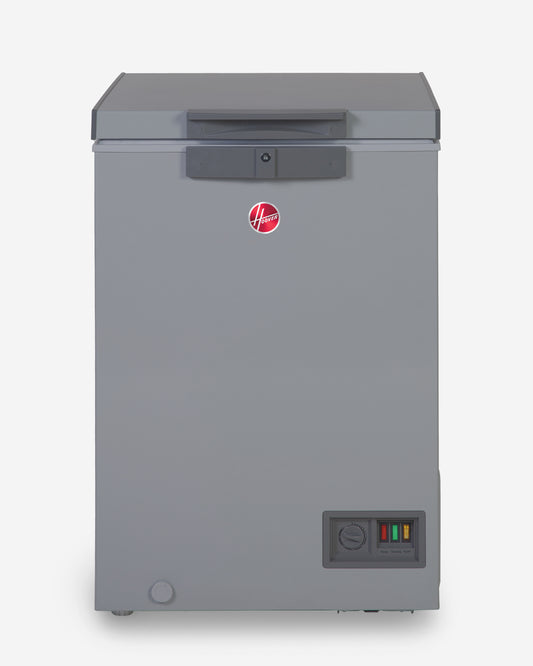 Hoover Chest Freezer, Low Frost, Convertible Temperature, 133 L, Grey – HCF-K133-GR (ESMA Certified)