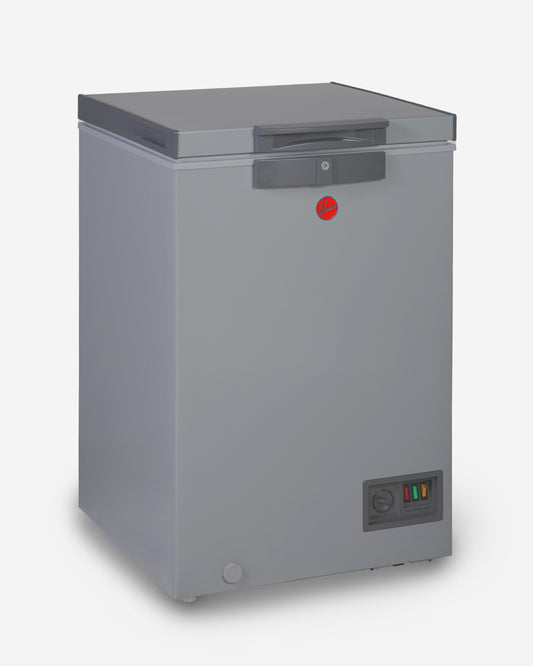 Hoover Chest Freezer, Low Frost, Convertible Temperature, 133 L, Grey – HCF-K133-GR (ESMA Certified)