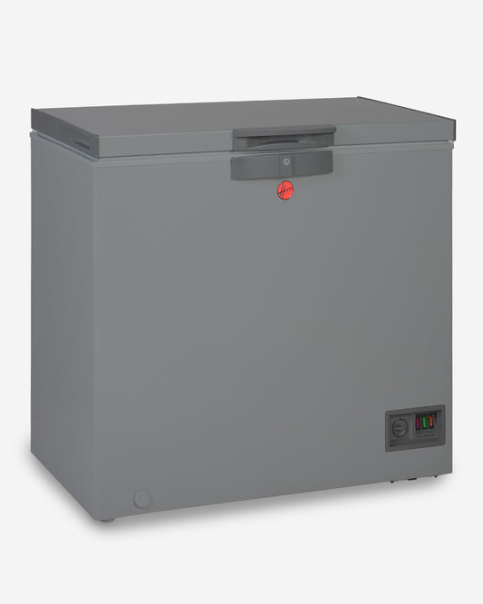 Hoover Chest Freezer, Low Frost, Convertible Temperature, 263 L, Premium Grey – HCF-K263-GR (ESMA Certified)