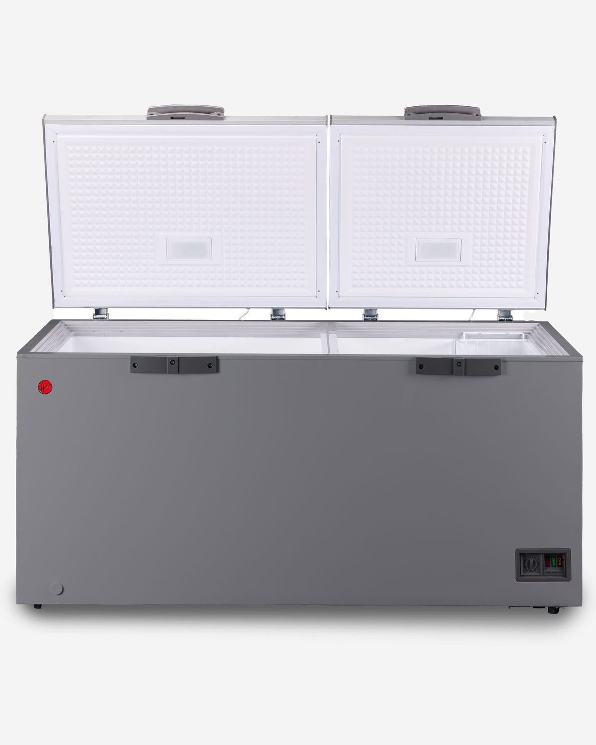 Hoover Chest Freezer, Low Frost, Convertible Temperature, 643 L, Premium Grey – HCF-K643-GR (ESMA Certified)