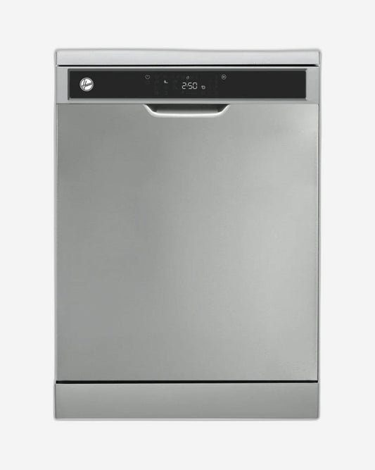Hoover Freestanding Dishwasher, 15 Place Settings, 10 Programs, Full Touch Controls, Delay Start, Child Lock, Steel, Made in Turkey, Min 1 Year Warranty Made in Turkey - Inox - HDW-V1015-S