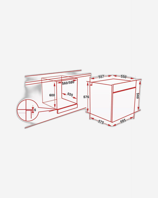 Hoover Electric Oven 75L