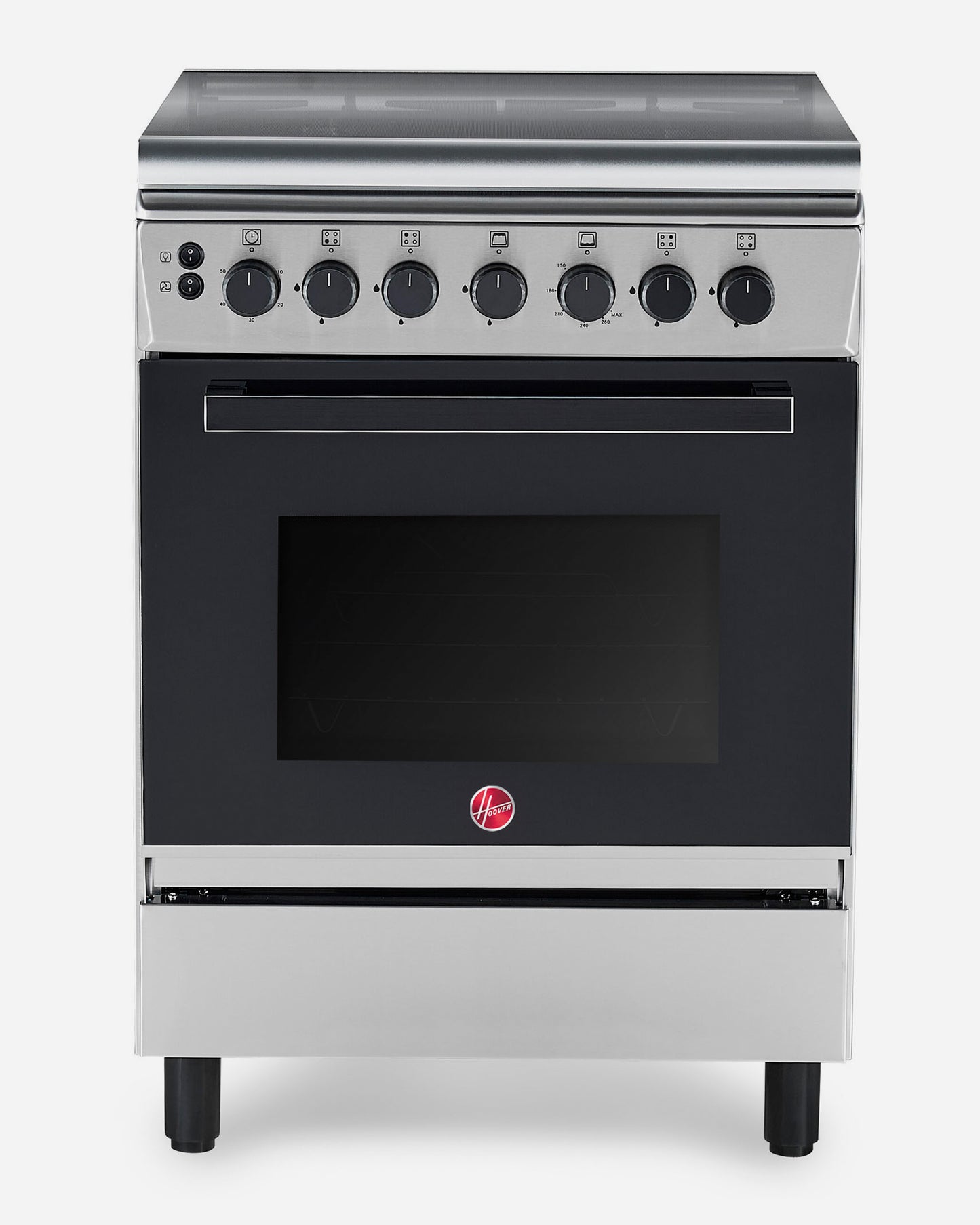 HOOVER 60X60 4 BURNER FULL GAS COOKER STAINLESS STEEL