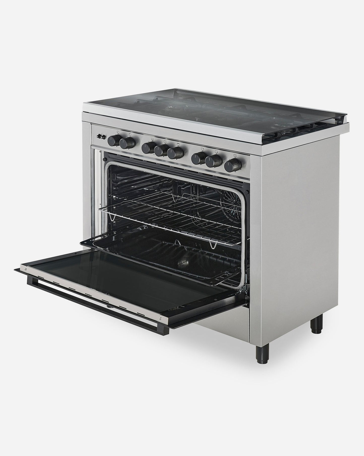 Hoover Stainless Steel Full Gas Cooker 90X60 5 Burner
