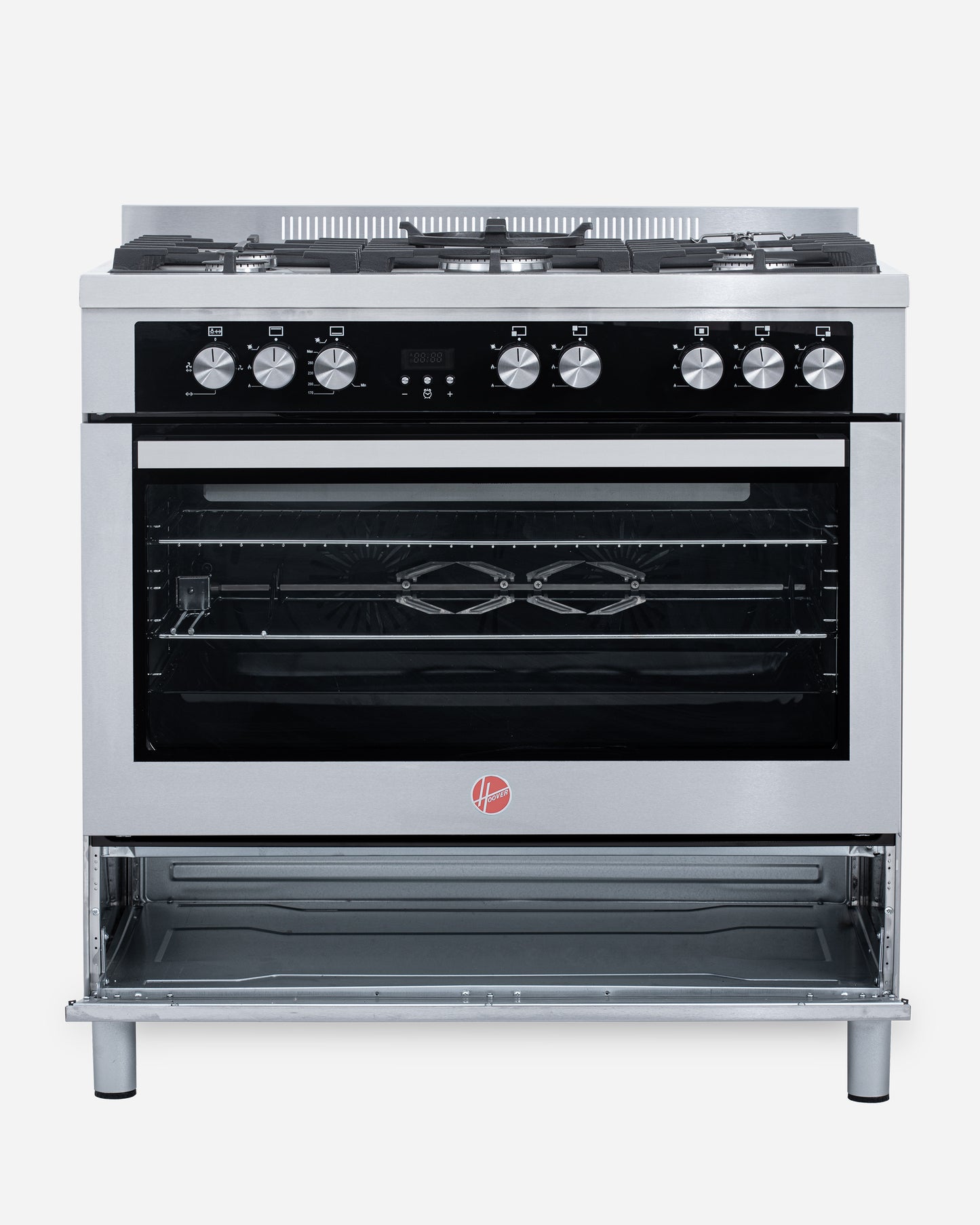 Hoover 90X60 5-Burner Full Gas Freestanding Gas Cooker (Stainless Steel)