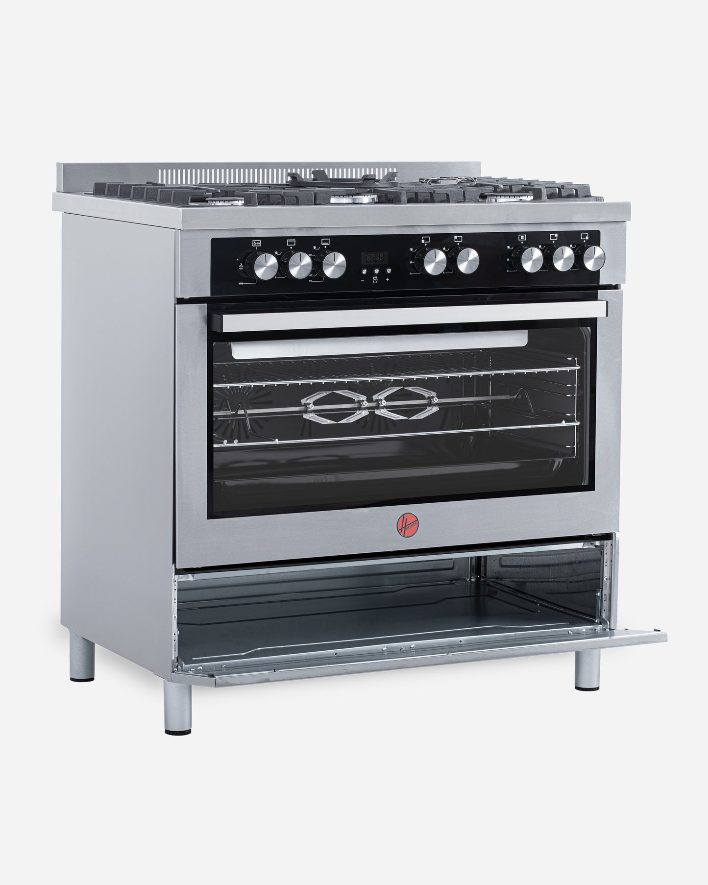 Hoover 90X60 5-Burner Full Gas Freestanding Gas Cooker (Stainless Steel)