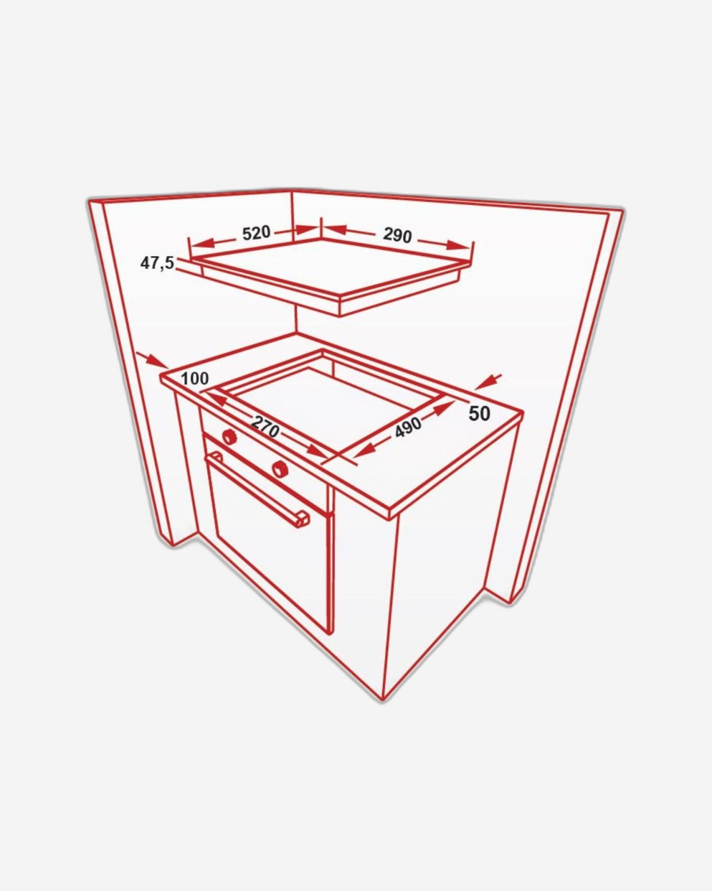 Hoover 30Cm Glass Gas Hob