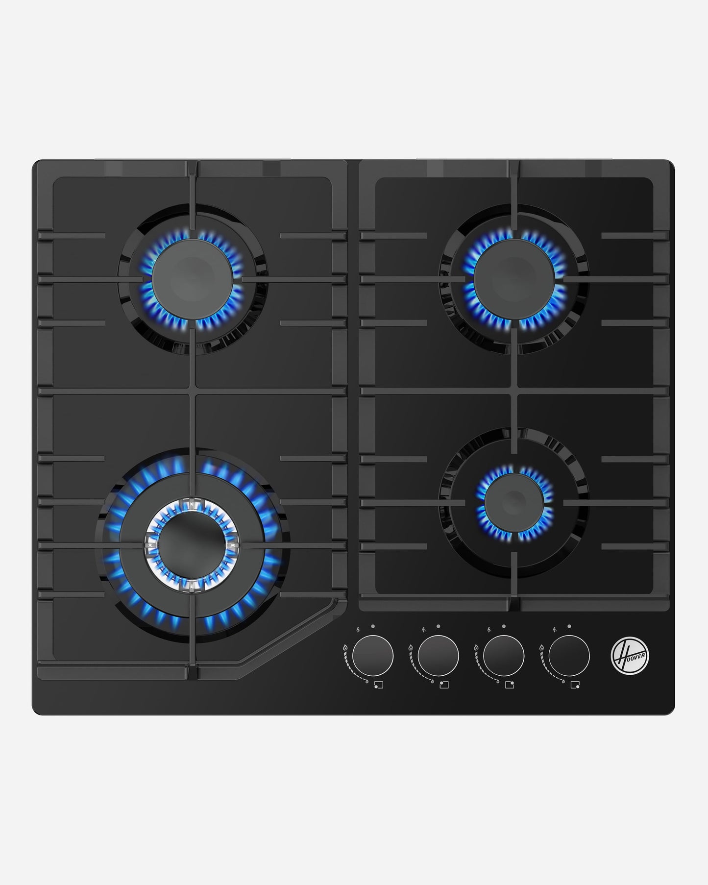Hoover 60Cm Glass Built-In Gas Hob