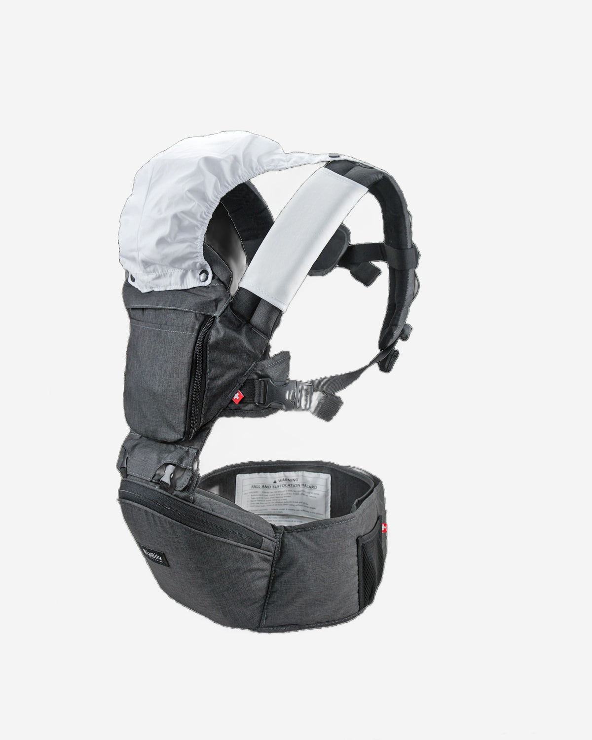 MiaMily Hipster Plus Baby Carrier - Charcoal Grey