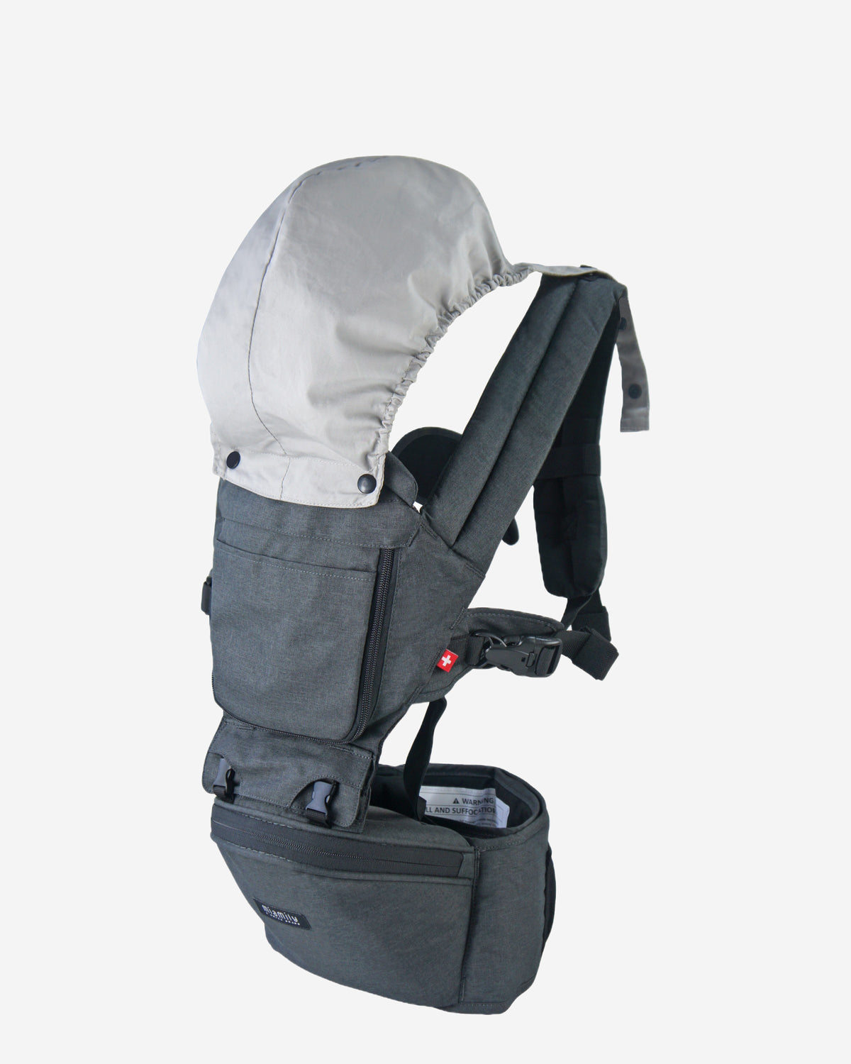 MiaMily Hipster Plus Baby Carrier - Charcoal Grey