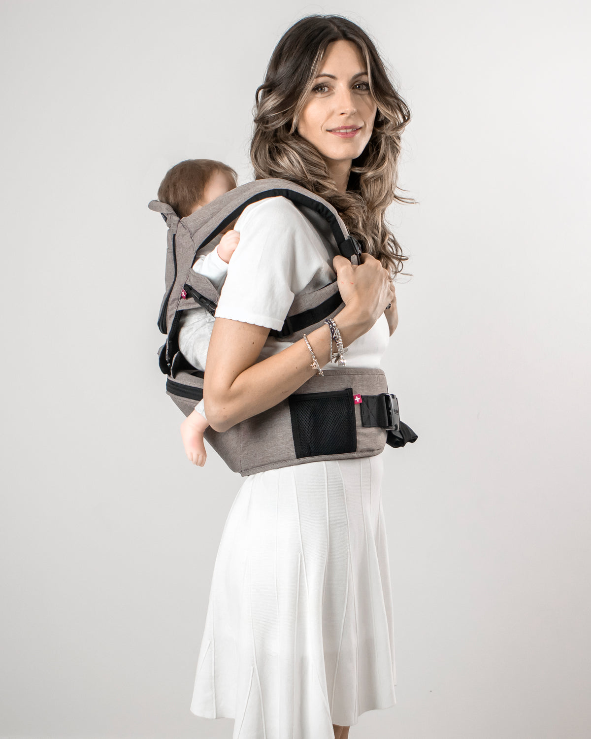 MiaMily Hipster Plus Baby Carrier - Charcoal Grey