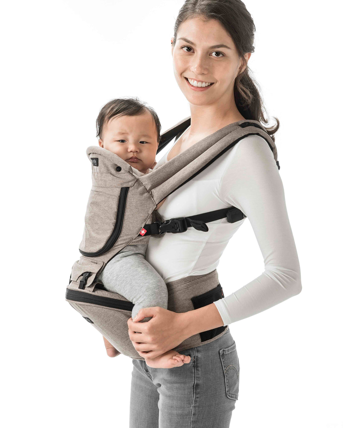 MiaMily Hipster Plus Baby Carrier - Charcoal Grey