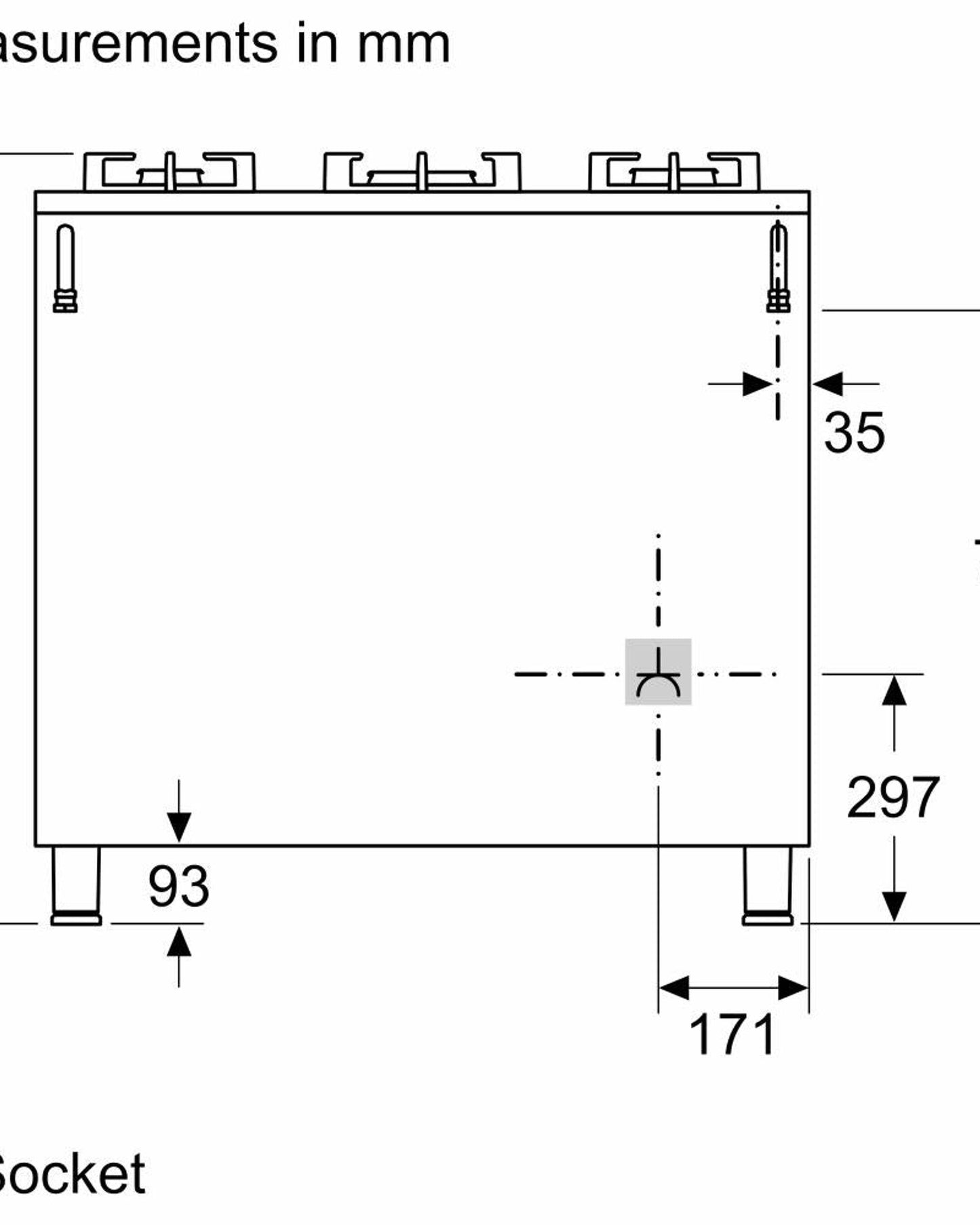 Bosch 90x60cm Series 8 Gas Range Cooker
