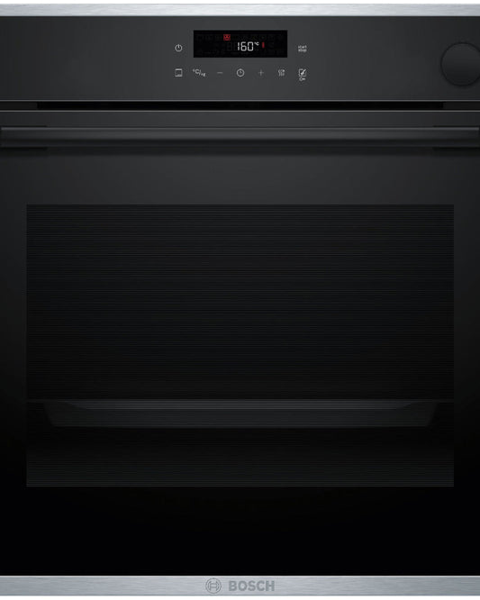 Bosch Series 4 Built-in oven with added steam function 60 x 60 cm  - HRG272EB3M Black