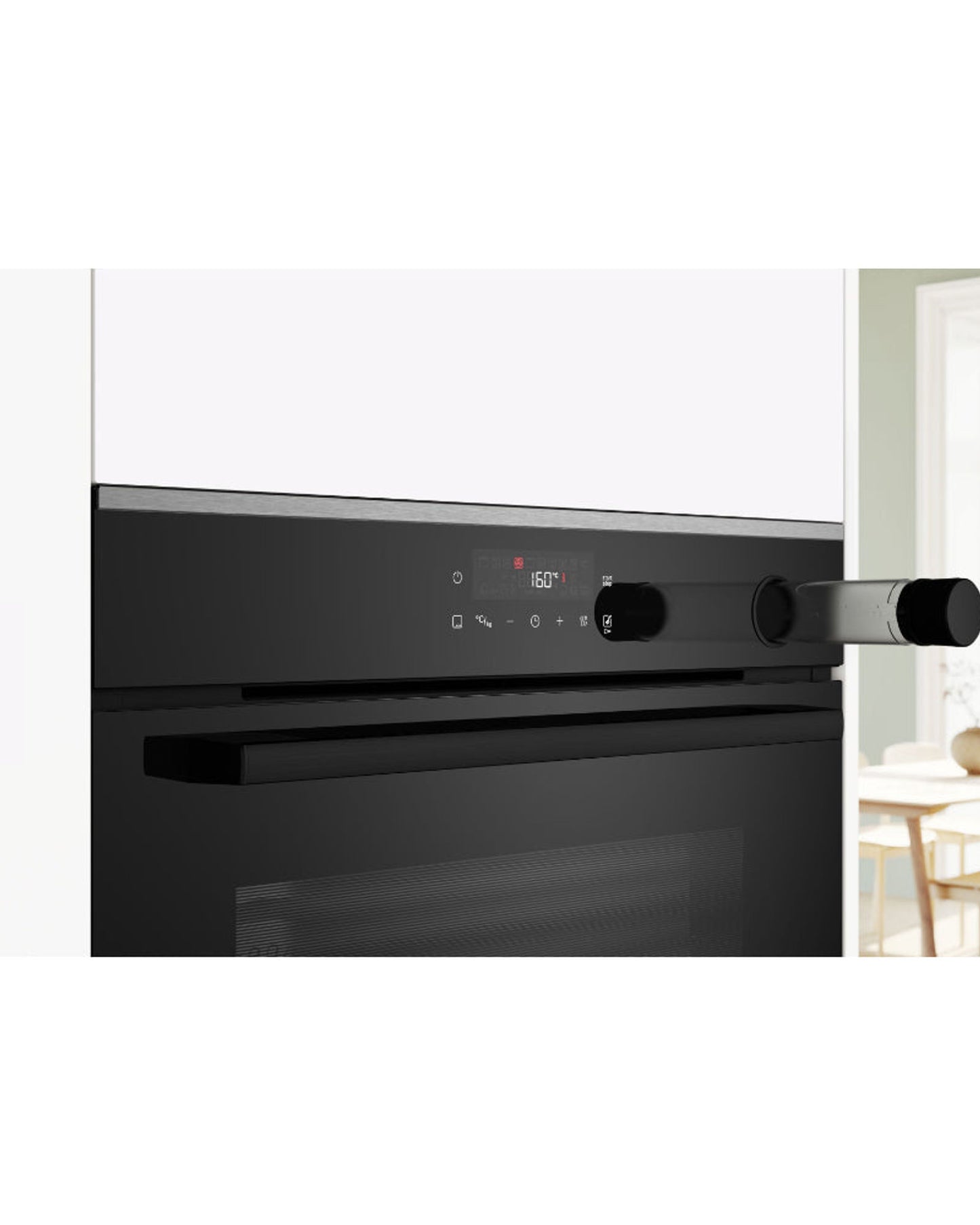Bosch Series 4 Built-in oven with added steam function 60 x 60 cm  - HRG272EB3M Black