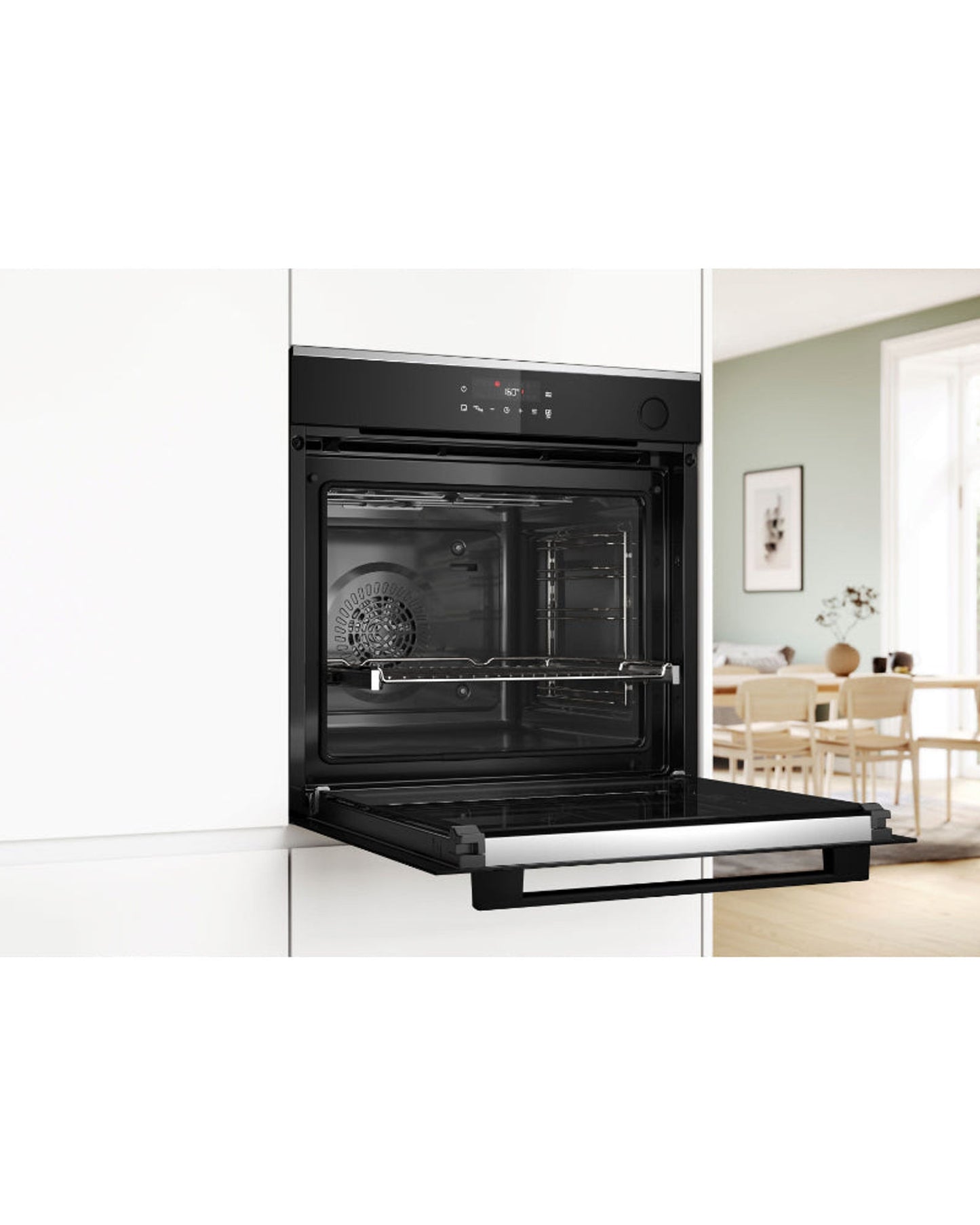 Bosch Series 4 Built-in oven with added steam function 60 x 60 cm  - HRG272EB3M Black