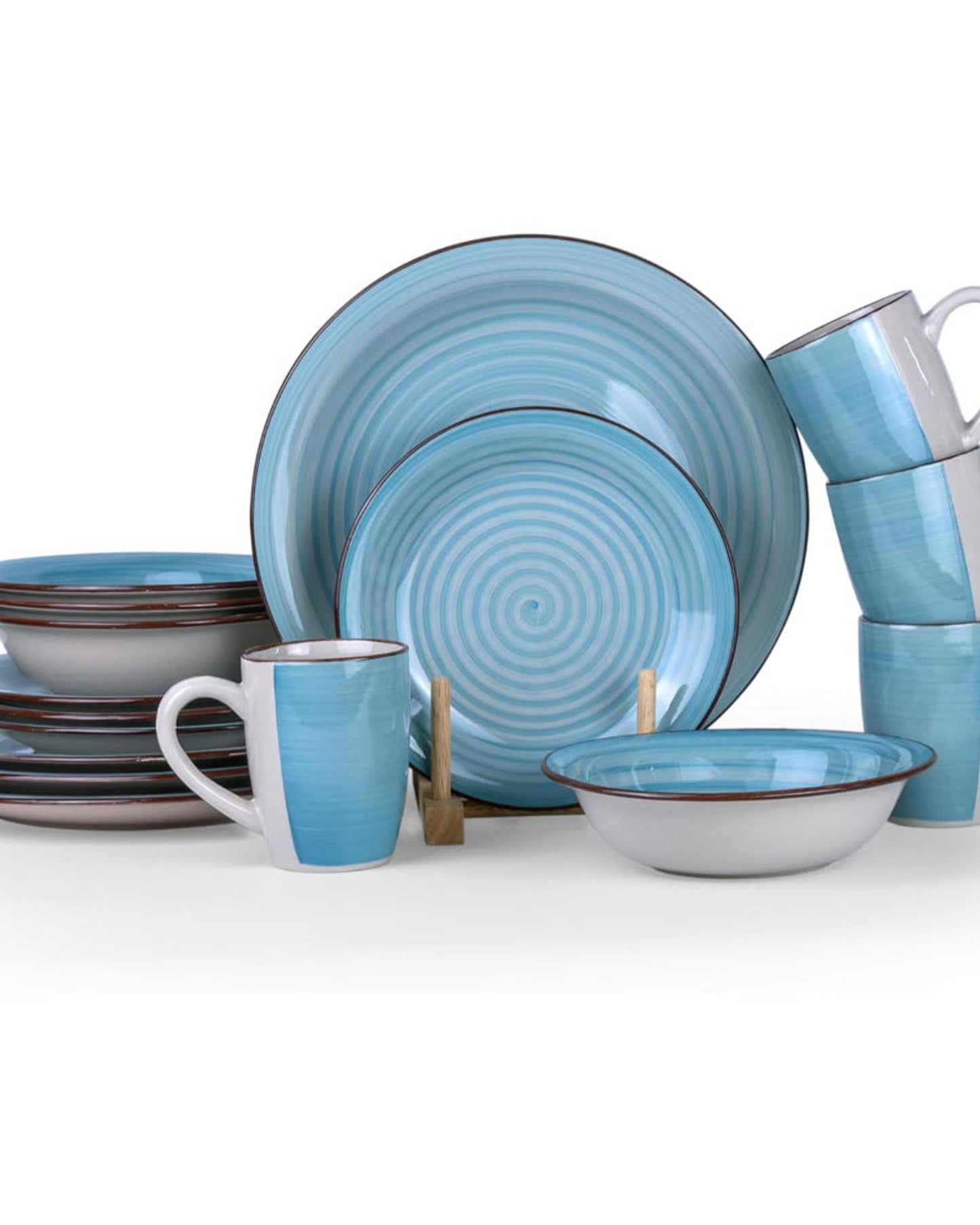 Cuisine Art Dinner Set 16Pc Cosmic Blue