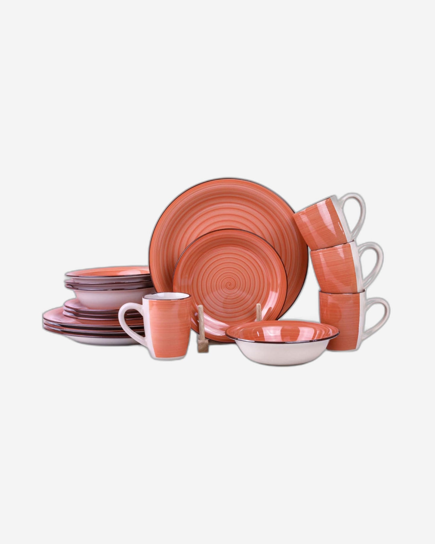 Cuisine Art Dinner Set 16Pc Cosmic Brown
