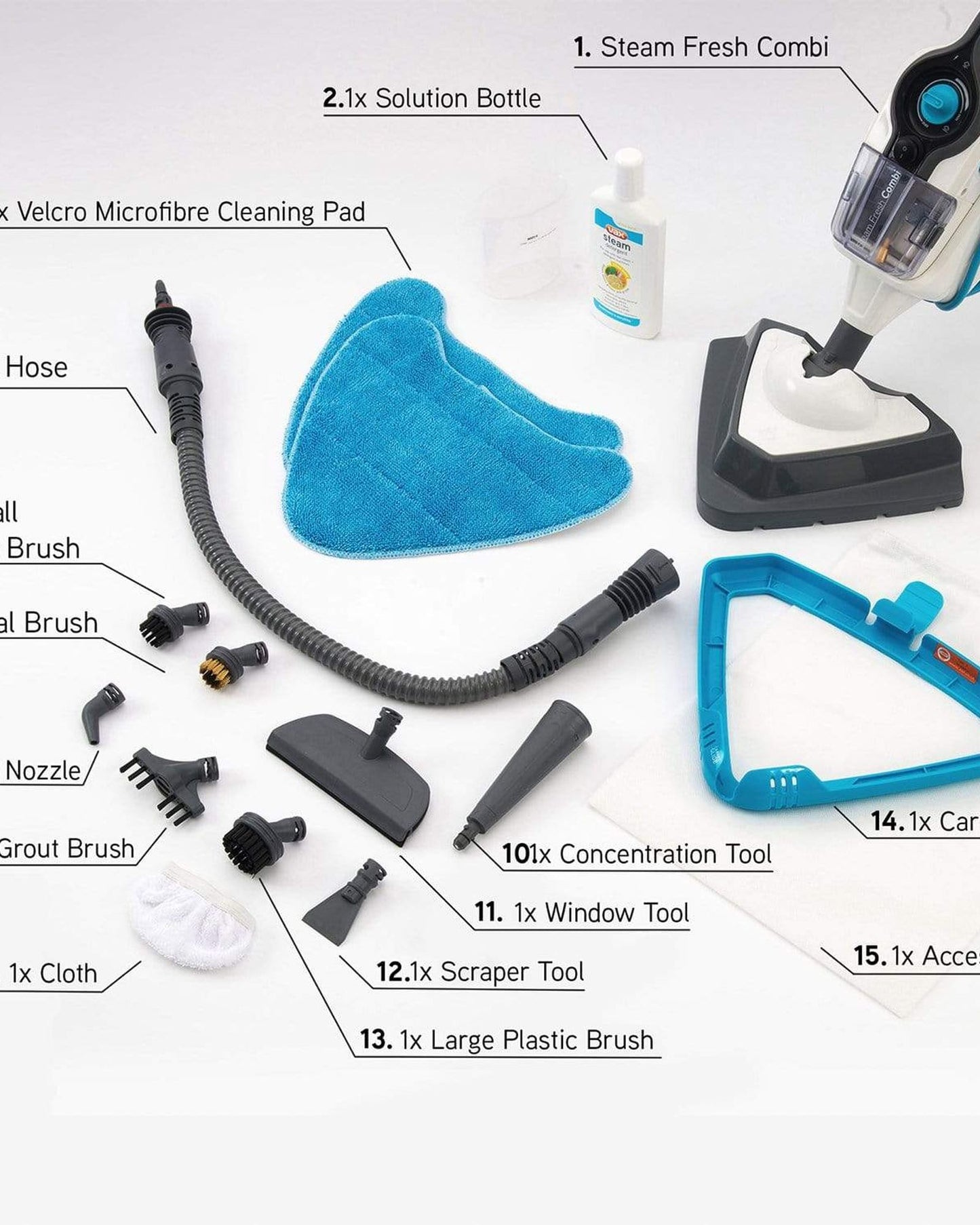 Hoover 2-in-1 Steam Mop with Detachable Handheld Vacuum Cleaner