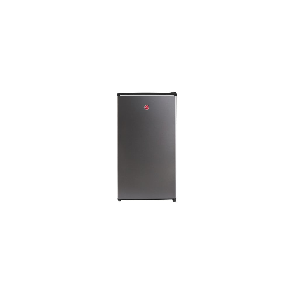 Hoover 118L Single Door Compact Refrigerator with Freezer Compartment - Mechanical Control, Adjustable Thermostat, Security Lock, Defrost Feature, 1 Year Warranty - Silver- HSD-K118-S