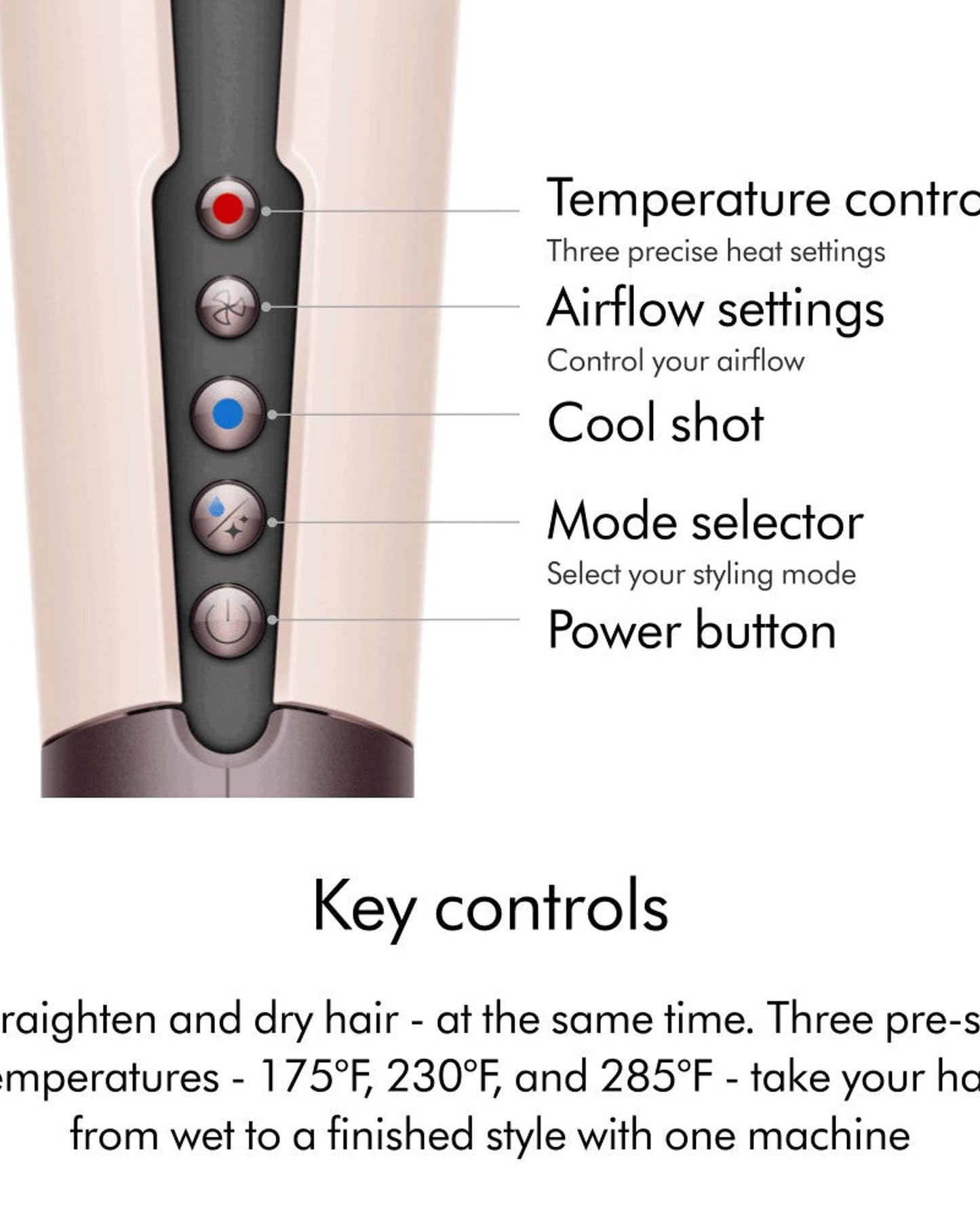 Dyson Airstrait straightener (Ceramic Pink/Rose Gold)