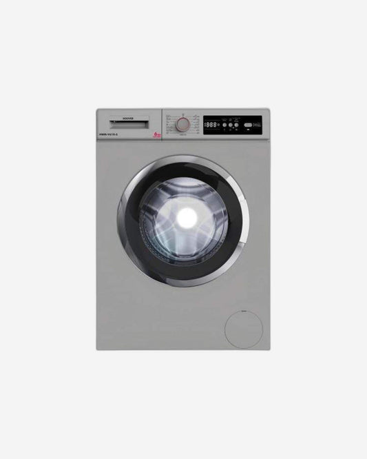Hoover 6Kg Front Load Washing Machine, Fully Automatic, 1000 RPM, 50Hz, 15 Programs,Anti-Allergy, Child Safety Lock, Eco-Logic System, Made in Turkey, 1 Year Warranty,Silver - HWM-V610-S