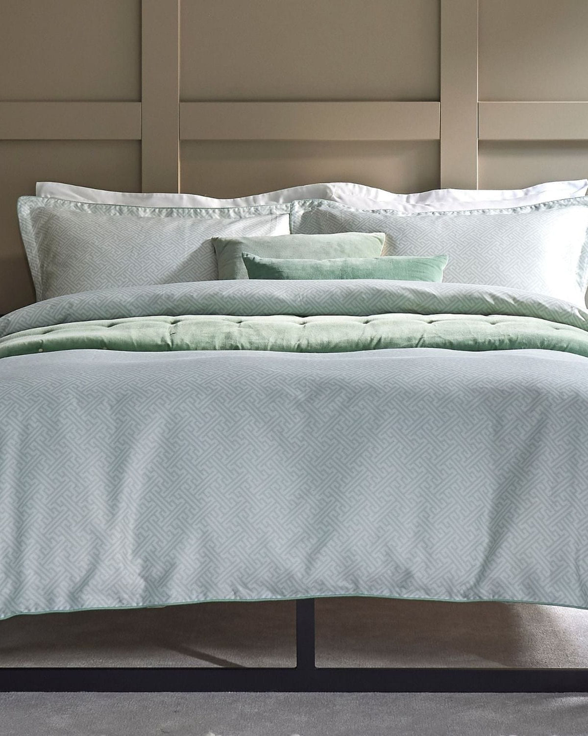 Christy Hampton Geo Duvet Cover Set Jade