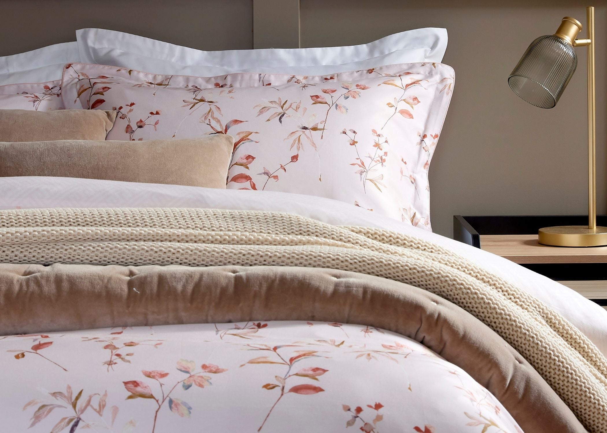 Christy "Hampton" Duvet Cover Sets in Rose