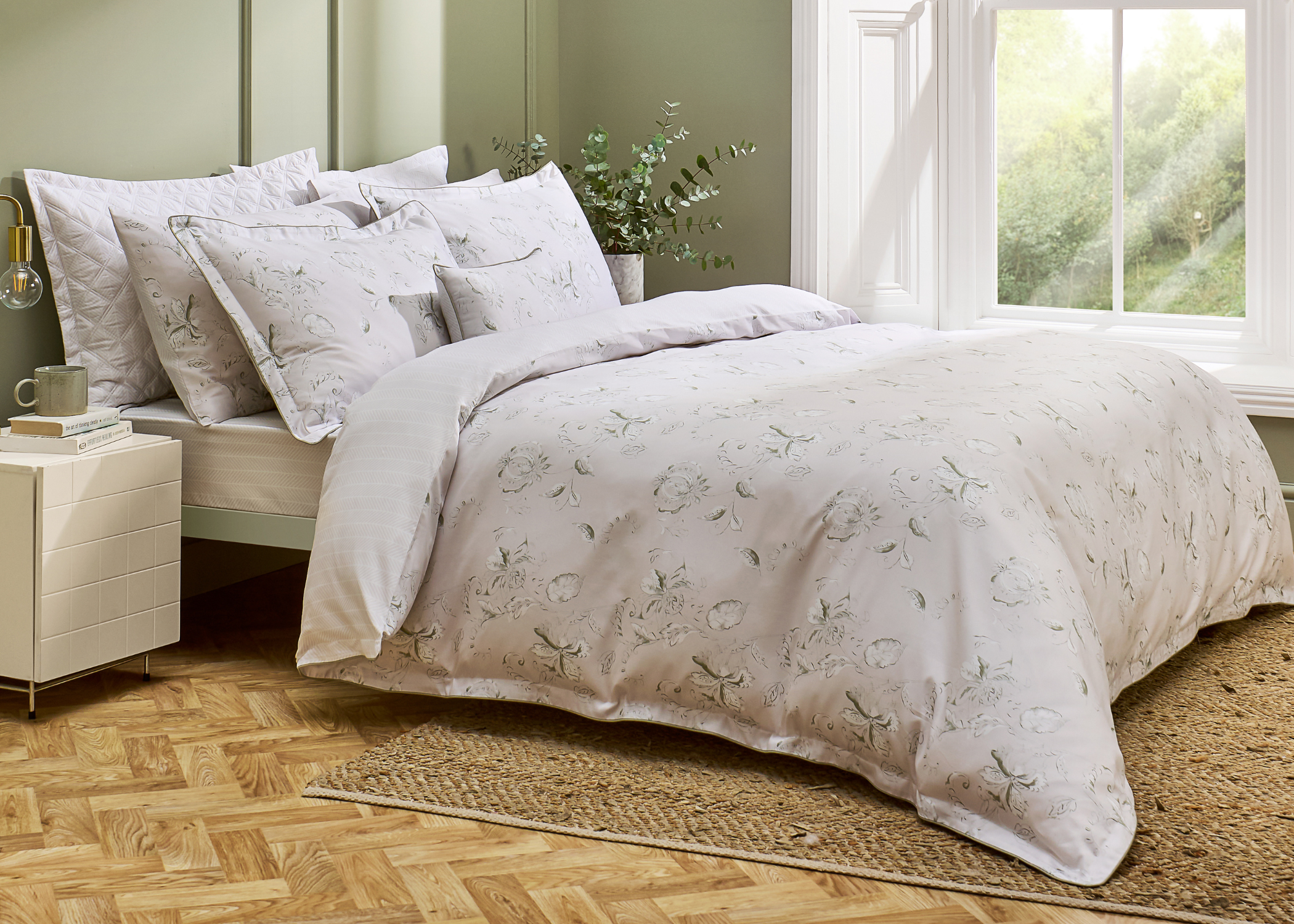 Christy "Hatton" Duvet Cover Set in Sage