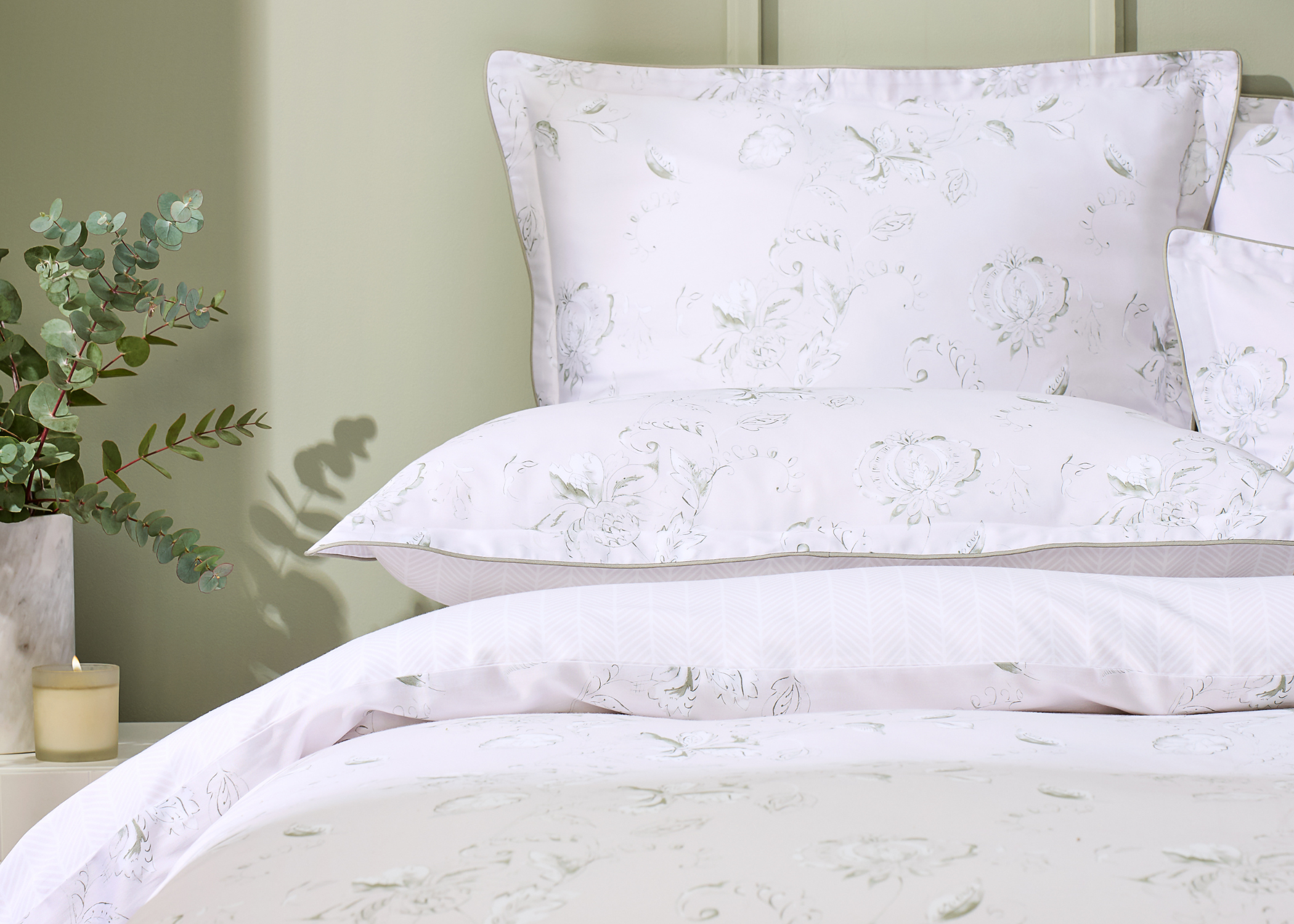 Christy "Hatton" Duvet Cover Set in Sage