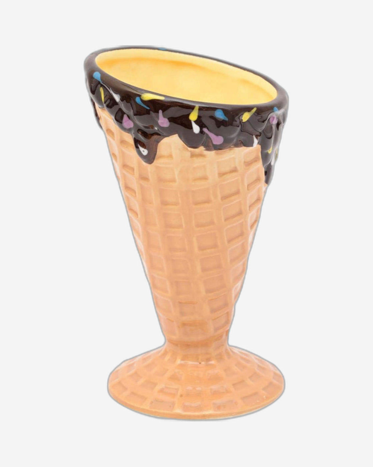 Shallow Dessert Cup Ice Cream Cone-Shaped, 1-Piece – Elegant Serving Cup for Ice Cream, Sorbet, and Desserts
