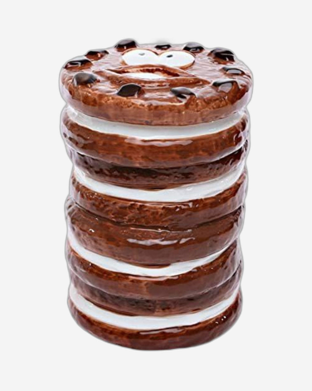 Shallow Cookie Jar, 15 cm – Fun Cookie-Shaped Storage Jar for Cookies, Sweets, and Treats