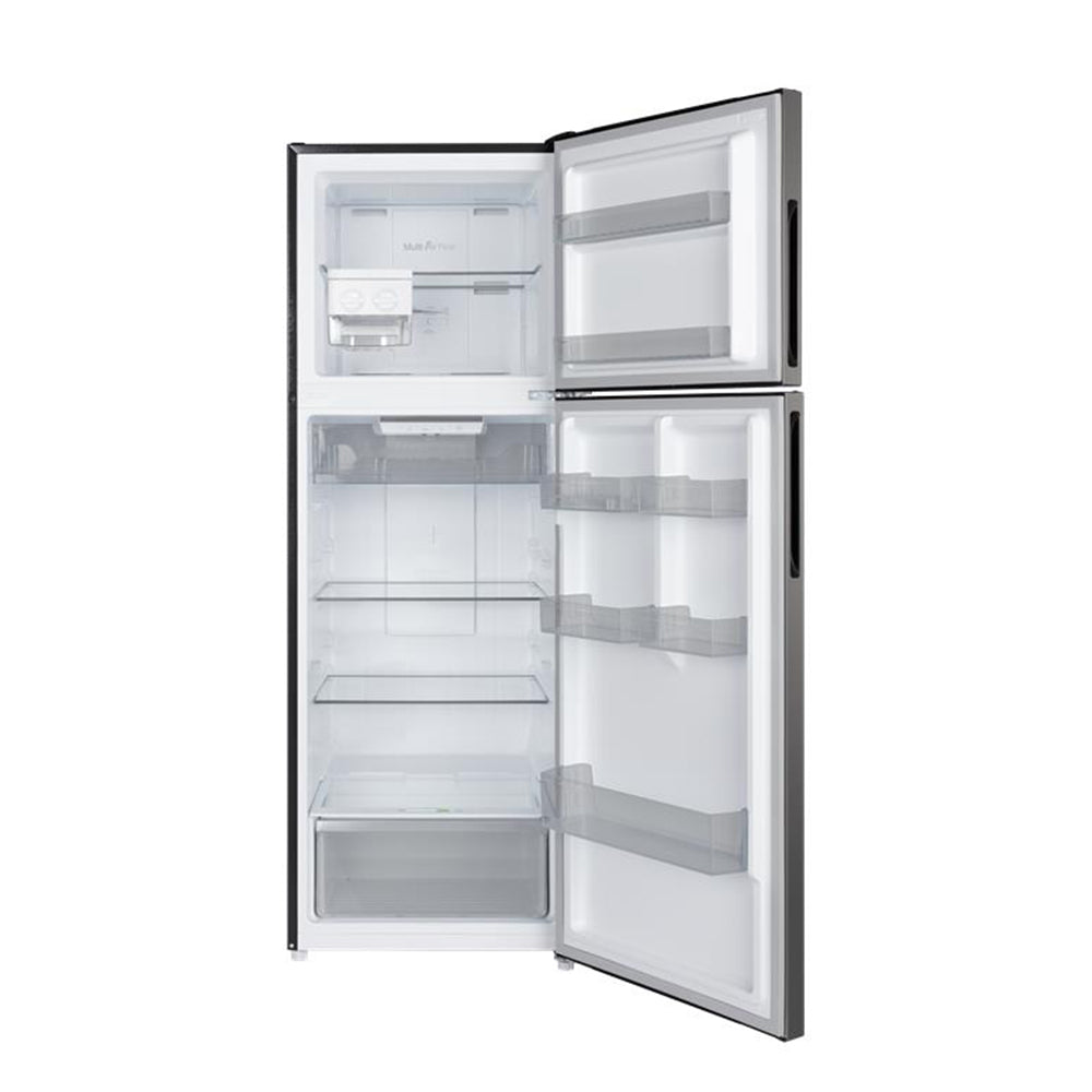 Hoover 425 Liters Top Mount Dual Inverter Refrigerator, Reversible Door, Humidity Control Crisper, 1 Year Manufacturer & 10-Year Warranty on Inverter Compressor 50/60 Hz, Inox - HTR-M425-S