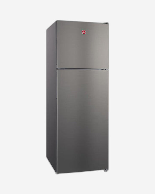 Hoover 425 Liters Top Mount Dual Inverter Refrigerator, Reversible Door, Humidity Control Crisper, 1 Year Manufacturer & 10-Year Warranty on Inverter Compressor 50/60 Hz, Inox - HTR-M425-S