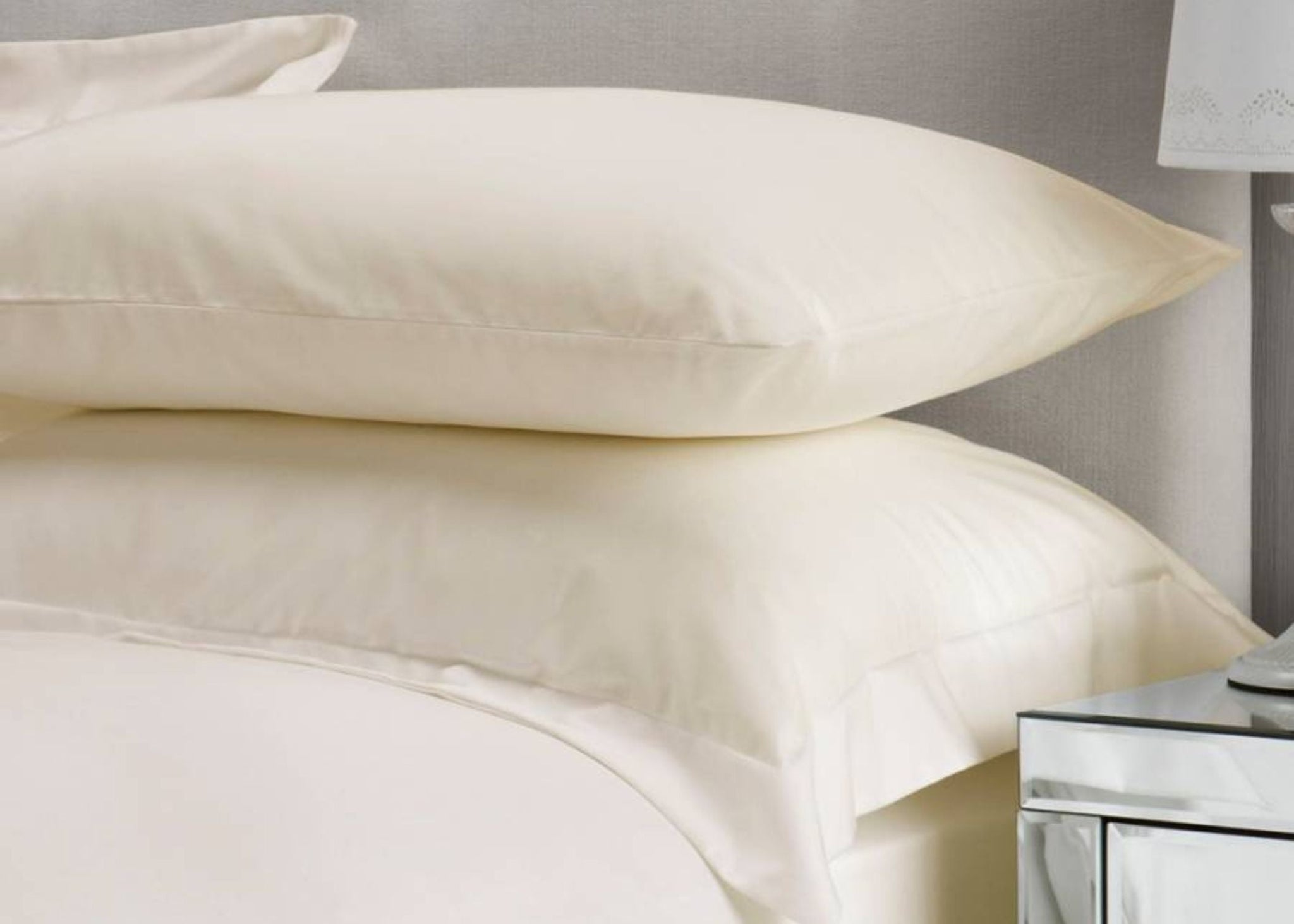 Christy Sateen Dyed Sheets 400TC Ivory