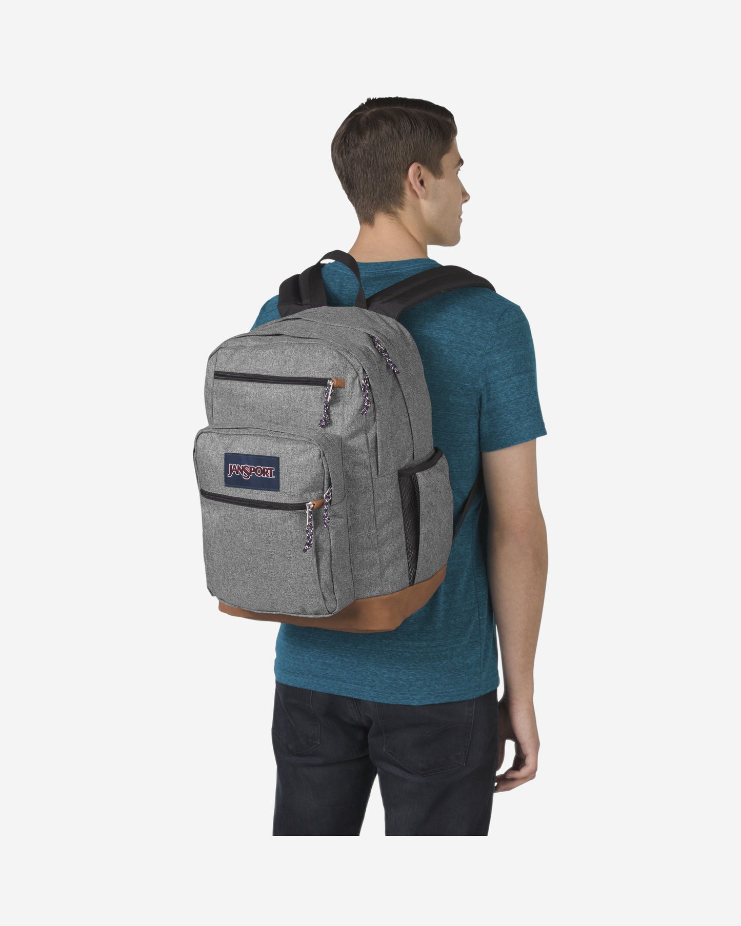 JanSport Cool Student Extra Large laptop backpack Grey Letterm EK0A5BAKZ931