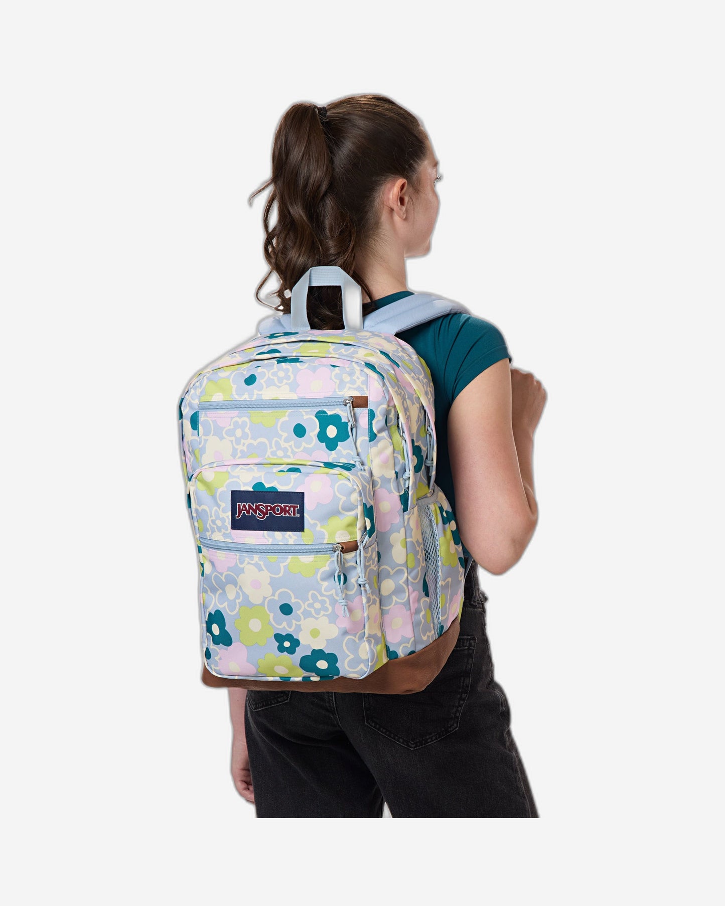 JanSport Cool Student Extra Large laptop backpack Craxy Daisies EK0A5BAK2Y91